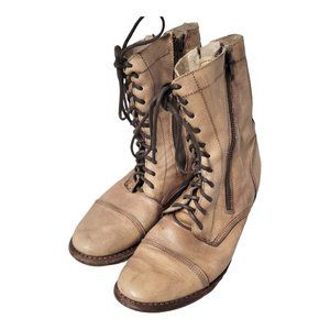 BED STU Cobbler Series Brown leather boots size 7